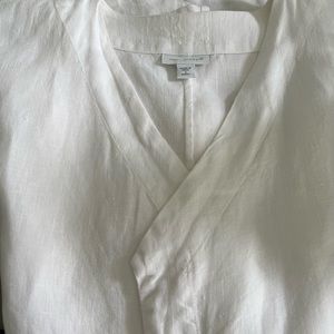 GUC JJill Pure Jill Open Front Linen Jacket